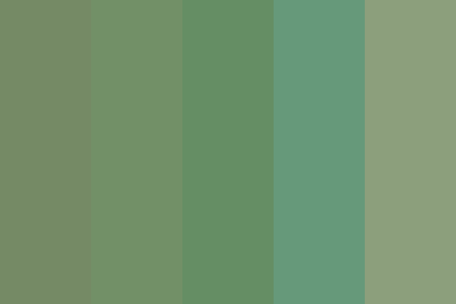 Pasture Grn Moss Ring Suc Leaves Herbal Garden Lve color palette
