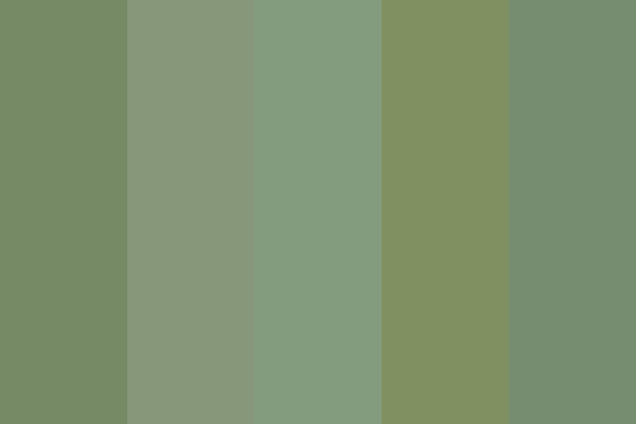 Pasture Grn Laurel Tre Celery Grn Energy Palace Gr color palette