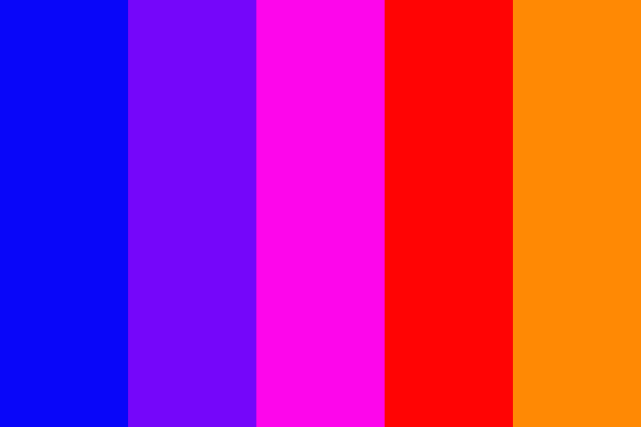 Miles to Purple Mamba to Pinkeye to Melmo to Beary color palette