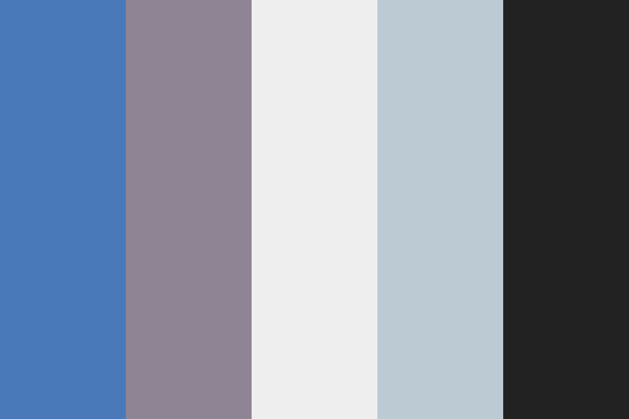 Dark marine habour Blue gray with a hint of purple color palette