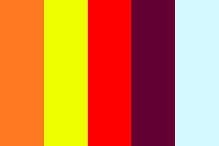 The Blazing Sun Ever So Alive in the Midday Sky on a Meaningless Summer Morn at the Age of Twelve Years Old color palette