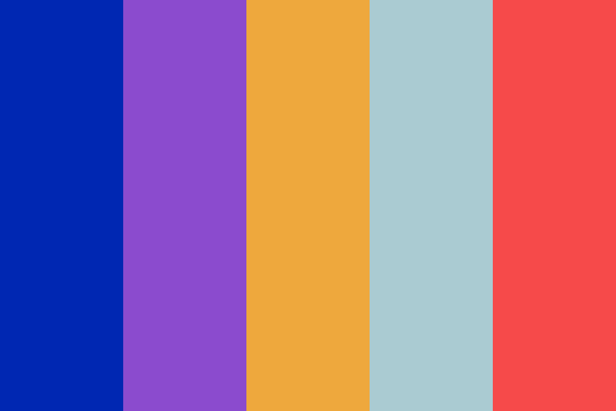 The Extremely Contrasting Personalities of Mr Joel Shaner color palette