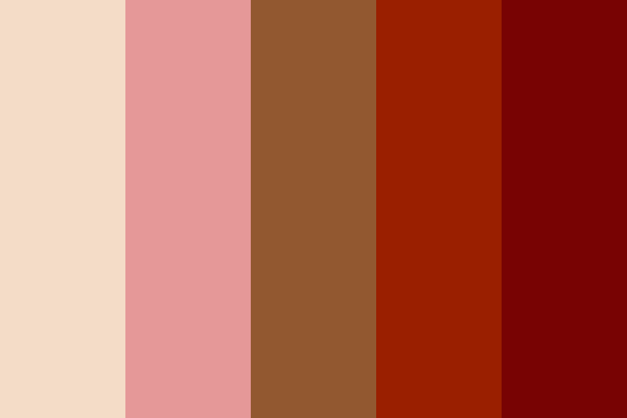The red head in math class who sits in front of me color palette